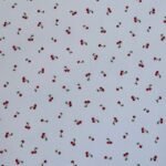 Popeline Resinada Cereja - Branco