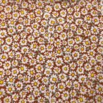 Popeline Resinada Daisy Flower - Laranja