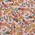 Popeline Resinada Flower - Rosa