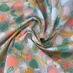 Popeline Resinada Fruit - Menta