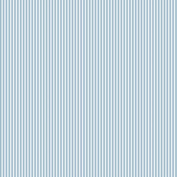 Popeline Riscas - Azul Claro