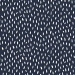 Popeline Riscos - Azul Marinho