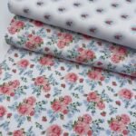 Popeline Small Roses - Branco