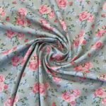 Popeline Roses - Verde Menta