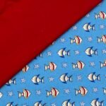 Conj. Sea Azul 2 Popelines 1 mt x 1,50mt