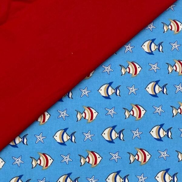 Conj. Sea Azul 2 Popelines 1 mt x 1,50mt