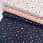 Popeline Small Flower - Salmão