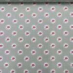 Popeline Small Roses - Verde Menta