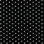 Popeline Estrelas - Preto