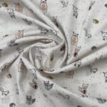 Popeline Sweet Animals - Branco