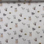 Popeline Sweet Animals - Branco