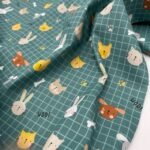 Popeline Sweet Animals - Verde