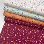 Popeline Sweet Flower - Turquesa