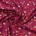 Popeline Sweet Flower - Cereja