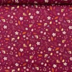 Popeline Sweet Flower - Cereja