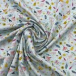 Popeline Sweet Flower - Turquesa