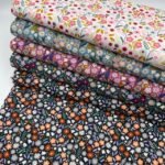 Popeline Sweet Flower - Preto