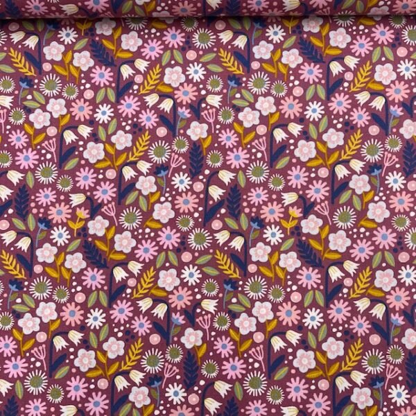 Popeline Sweet Flower - Lilás