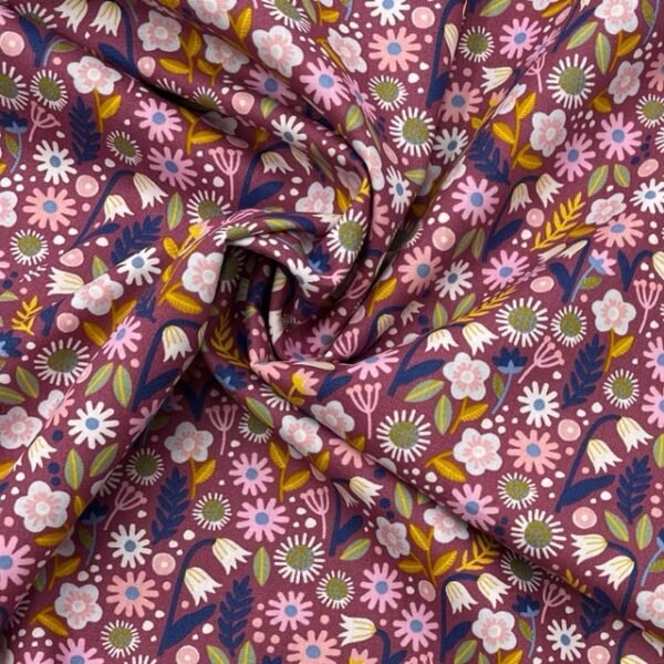 Popeline Sweet Flower - Lilás