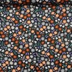 Popeline Sweet Flower - Preto