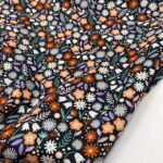 Popeline Sweet Flower - Preto