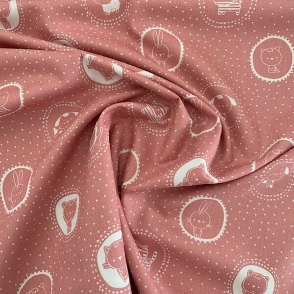 Popeline Teddy Bear - Rosa