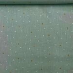 Popeline Teddy Star - Verde