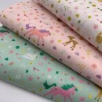 Popeline Unicórnio Glitter - Branco