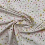 Popeline Unicórnio Glitter - Branco