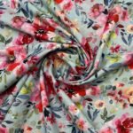 Popeline Water Flower Digital - Verde