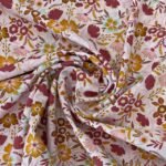 Popeline Winter Flower - Branco