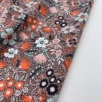 Popeline Winter Flower - Cinzento