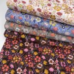 Popeline Winter Flower - Cinzento