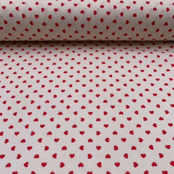 Popeline Corações - Pérola