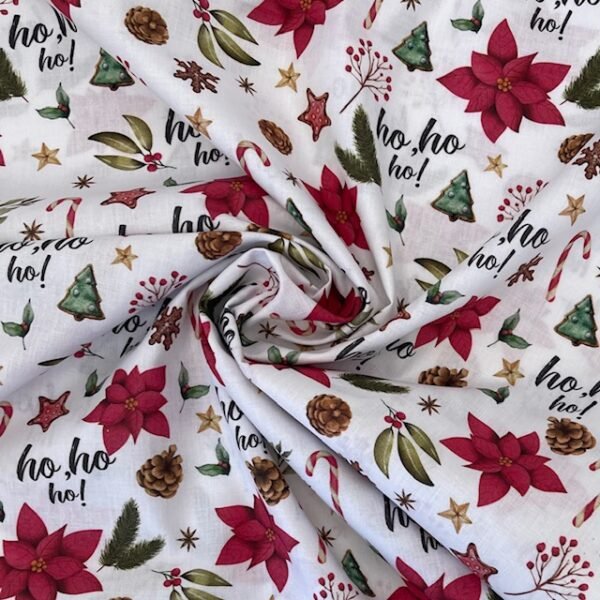 Popeline de Natal - Ho Ho