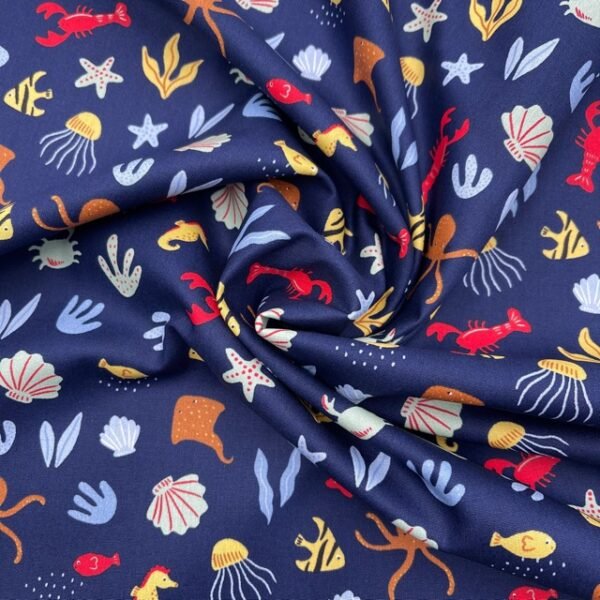 Popeline Ocean - Azul