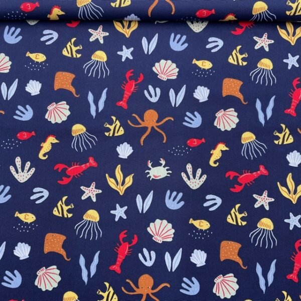 Popeline Ocean - Azul