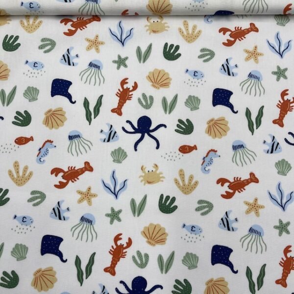 Popeline Ocean - Branco