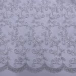 Renda Flower - Prateado c/ Lurex