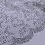 Renda Flower - Prateado c/ Lurex