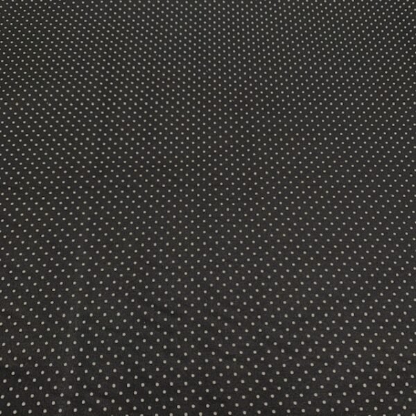 Popeline Resinada - Pintas - Preto