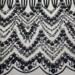 Renda Sequin Tree - Preto