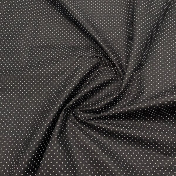 Popeline Resinada - Pintas - Preto