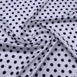 Seda Crepe - Bolas - Preto