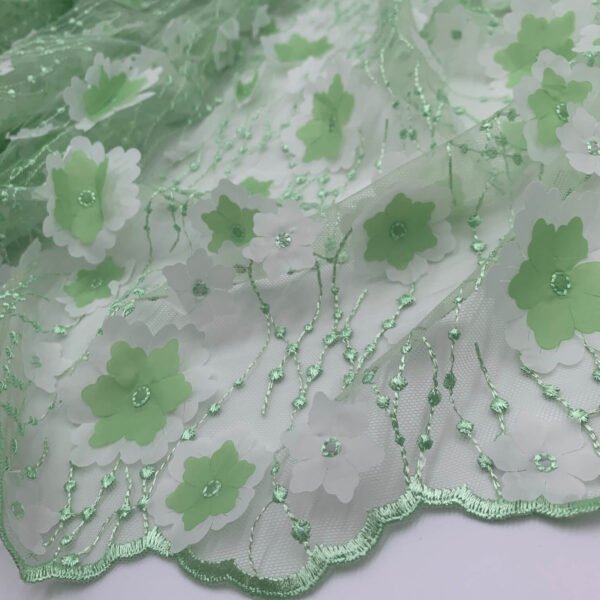 Renda Flor 3D - Verde