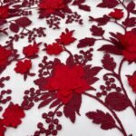 Renda Flower 3D - Vermelho