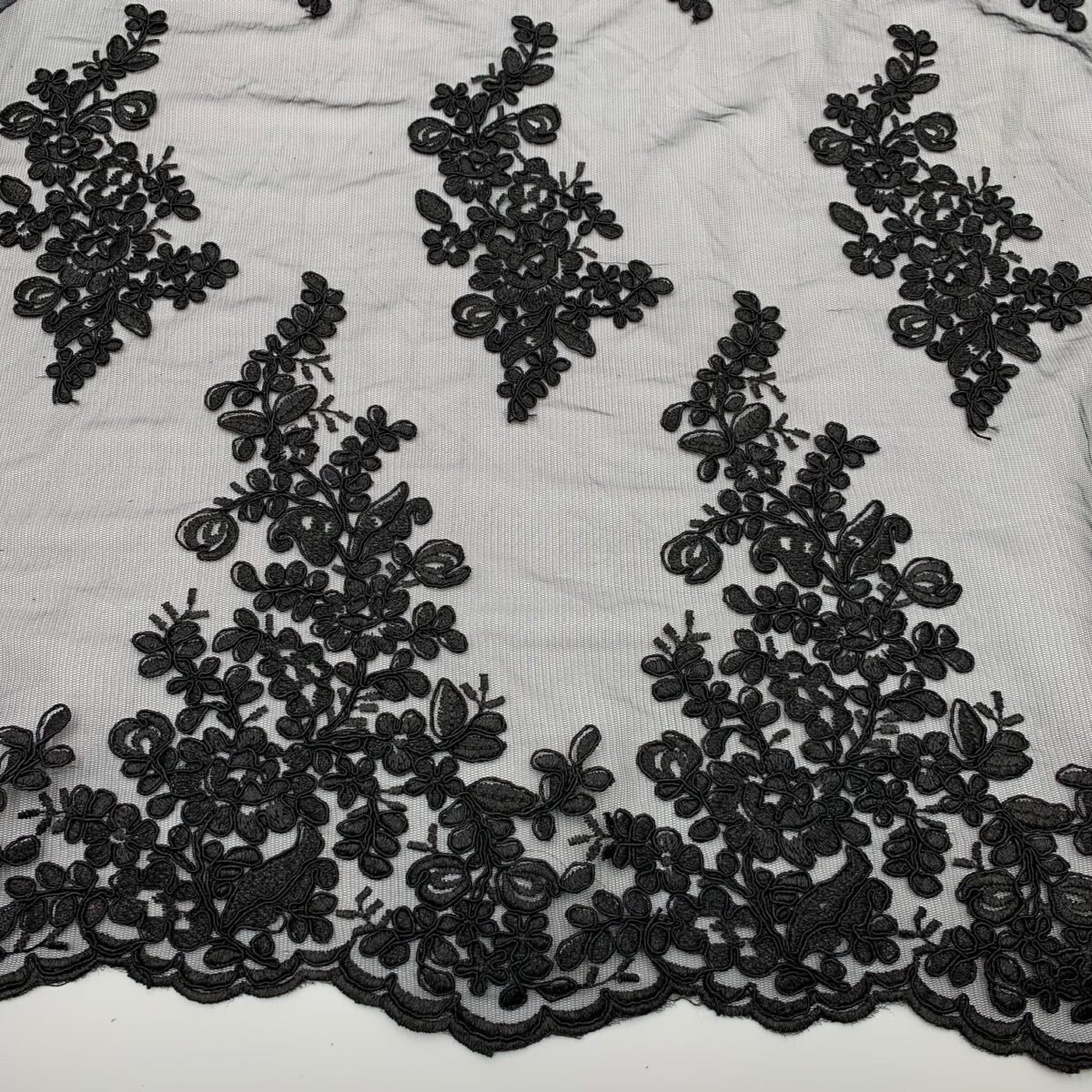 Greek Renda Renda Grace - Preto - Violet Fabrics