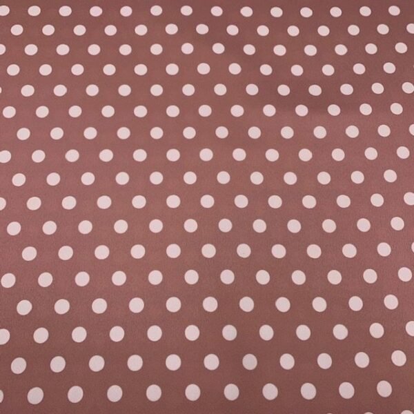 Seda Crepe - Bolas - Rosa Velho