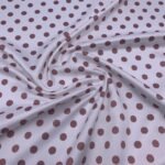 Seda Crepe - Bolas - Rosa Velho