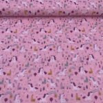 Popeline Unicórnios - Rosa